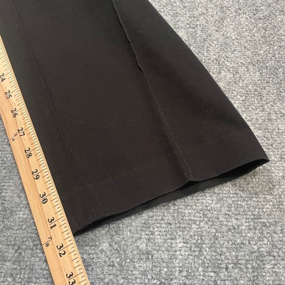 Vintage Lauren Ralph Lauren Womens Pants Black Plus Sz 20W Cotton‎ Leather Brass - Picture 7 of 13